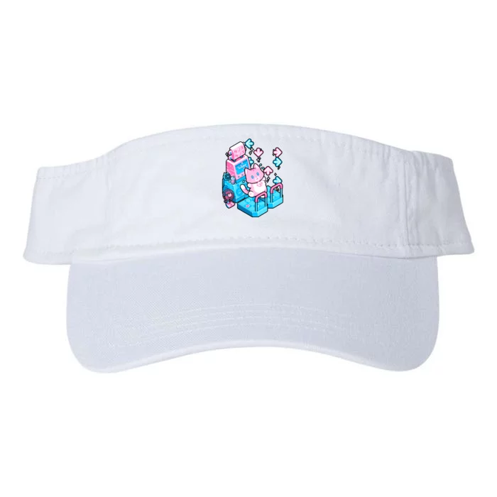 Cute Dancing Game Kitty Valucap Bio-Washed Visor