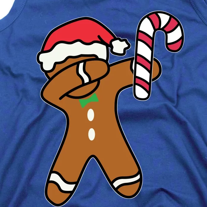 Christmas Dabbing Gingerbread Candy Cane Dance Gift Cute Gift Tank Top