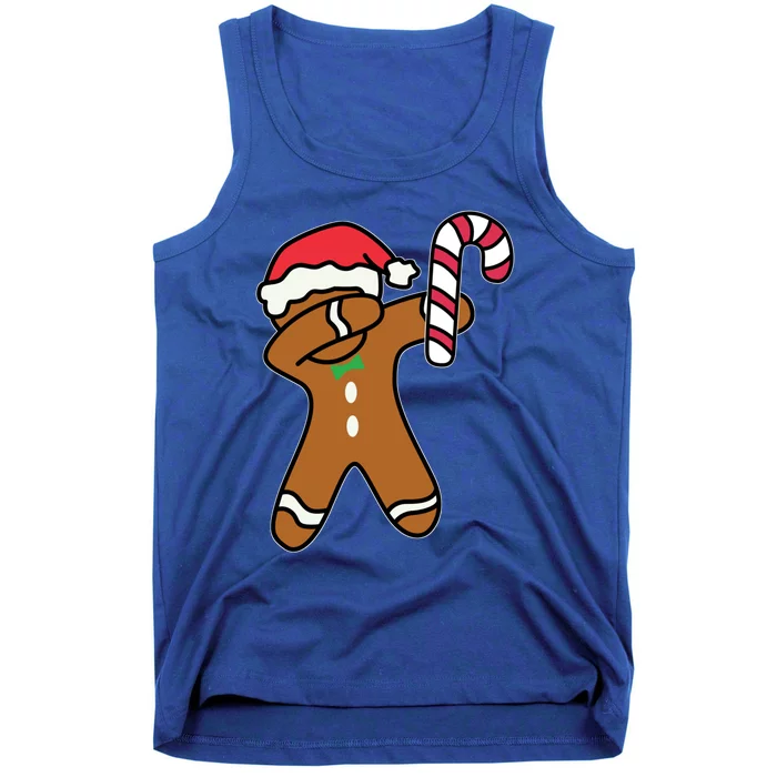 Christmas Dabbing Gingerbread Candy Cane Dance Gift Cute Gift Tank Top