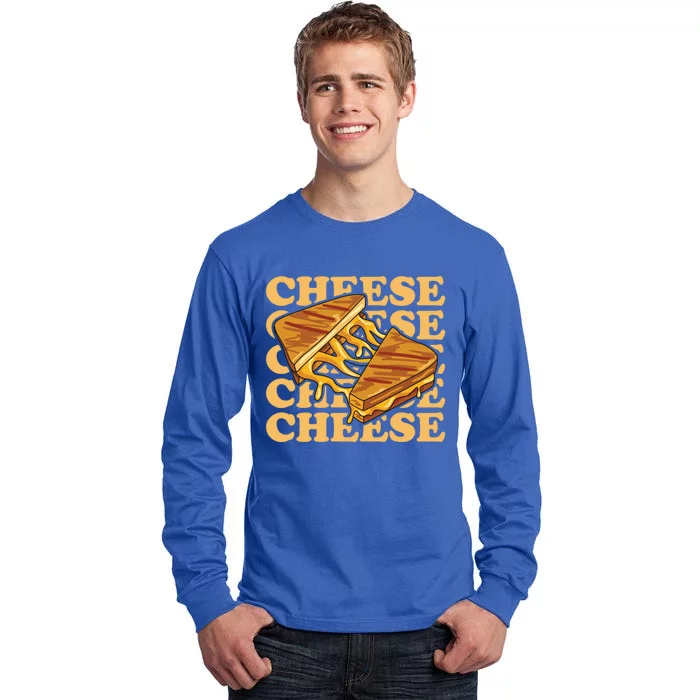 Cheese Design Grilled Cheese Lover Gift Tall Long Sleeve T-Shirt