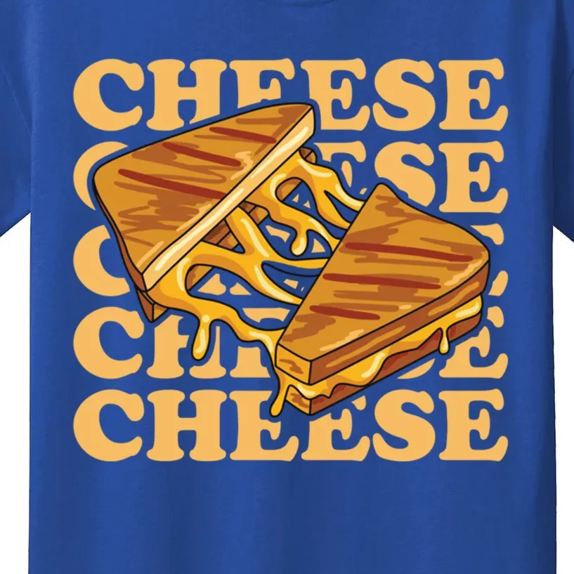 Cheese Design Grilled Cheese Lover Gift Kids T-Shirt