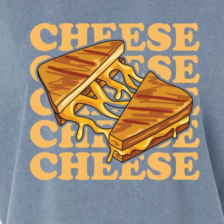 Cheese Design Grilled Cheese Lover Gift Garment-Dyed Women's Muscle Tee