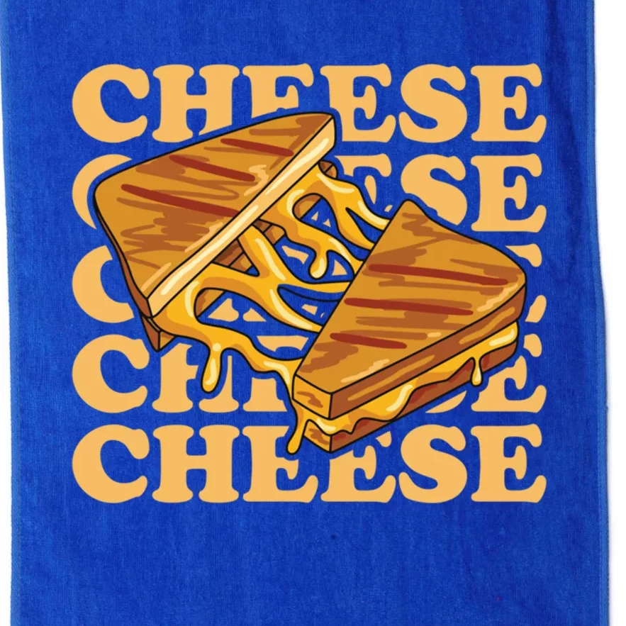 Cheese Design Grilled Cheese Lover Gift Platinum Collection Golf Towel