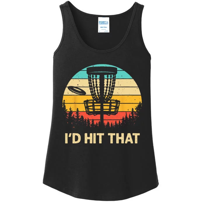 Cool Disc Golf Design For  Disc Golf Lover & Player Ladies Essential Tank