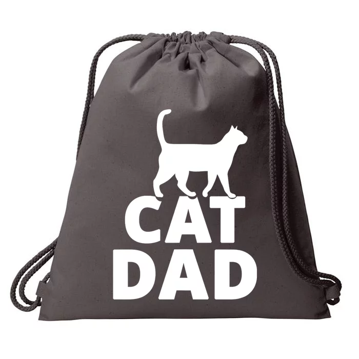 Cat Dad Gifts For Cat Owners Drawstring Bag