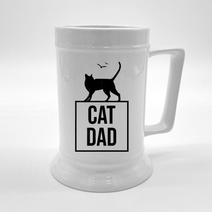 Cat Dad Gifts For Cat Owners Front & Back Beer Stein