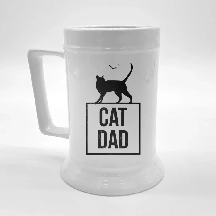 Cat Dad Gifts For Cat Owners Front & Back Beer Stein