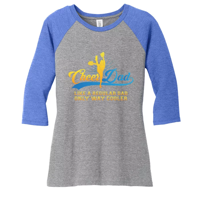 Cheer Dad Gift Cheerleader Daddy Gift Women's Tri-Blend 3/4-Sleeve Raglan Shirt