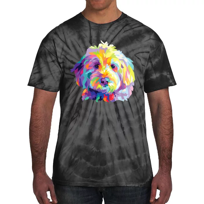 Colorful Dog Goldendoodle Gift Labradoodle Pet Bernedoodle Tie-Dye T-Shirt