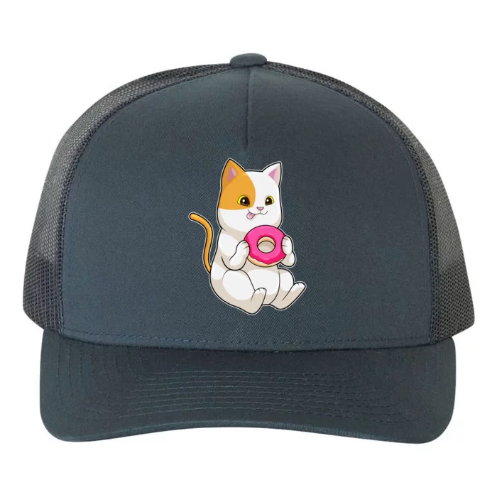 Cat Donut Gift Yupoong Adult 5-Panel Trucker Hat