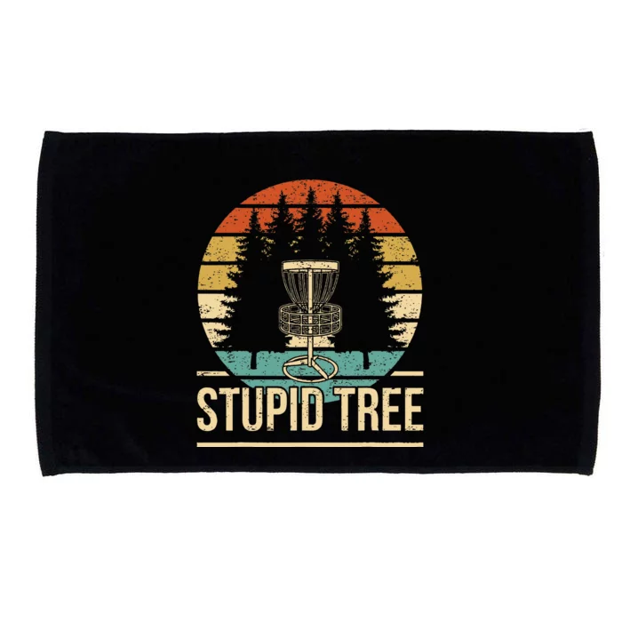 Cool Disc Golf Player Quote I Stupid Tree Microfiber Hand Towel