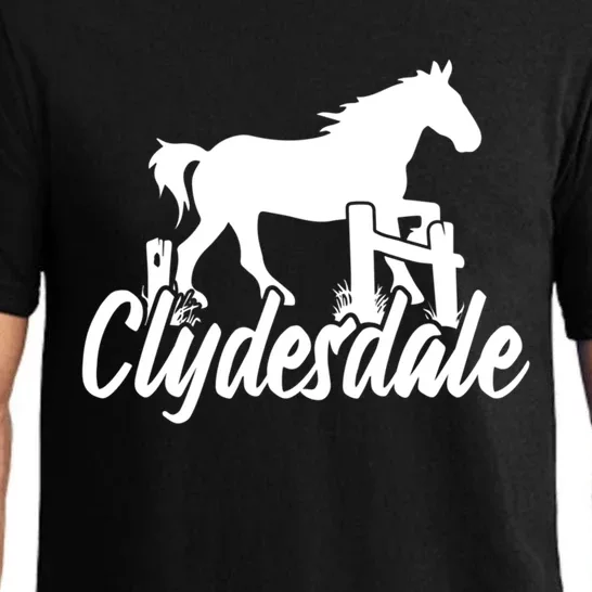 Clydesdale Draft Horse Pun Horseback Riding Meaningful Gift Pajama Set