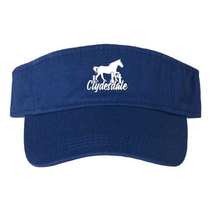 Clydesdale Draft Horse Pun Horseback Riding Meaningful Gift Valucap Bio-Washed Visor