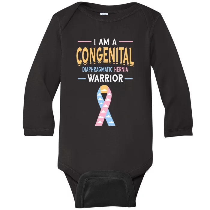 Congenital Diaphragmatic Hernia Awareness Cdh Warrior Mom Baby Long Sleeve Bodysuit