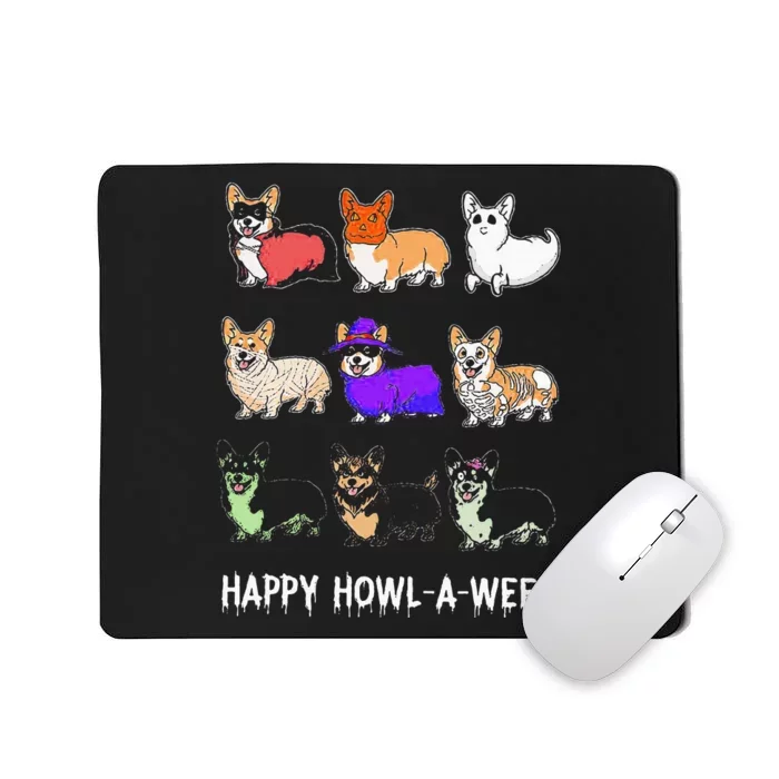 Corgi Dog Halloween Costume Hilarious Howloween Attire Mousepad