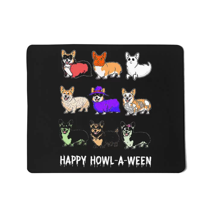 Corgi Dog Halloween Costume Hilarious Howloween Attire Mousepad