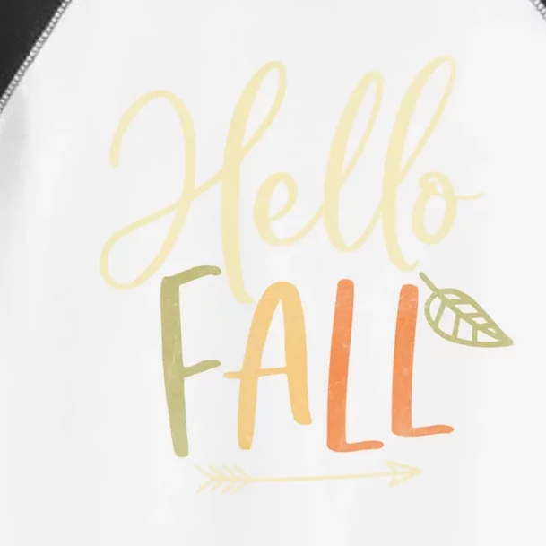 Cute Distressed Hello Fall Autumn Arrow Gift Toddler Fine Jersey T-Shirt