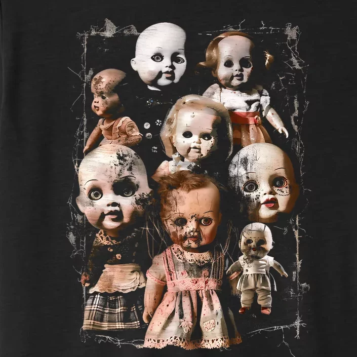 Creepy Dolls Haunted Possessed Horror Movie Goth Alt Scary ChromaSoft Performance T-Shirt