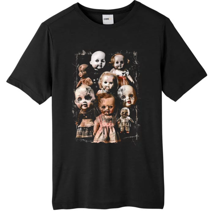 Creepy Dolls Haunted Possessed Horror Movie Goth Alt Scary ChromaSoft Performance T-Shirt