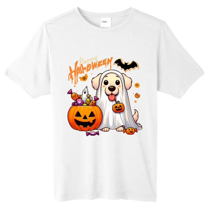 Cute Dog Happy Halloween ChromaSoft Performance T-Shirt