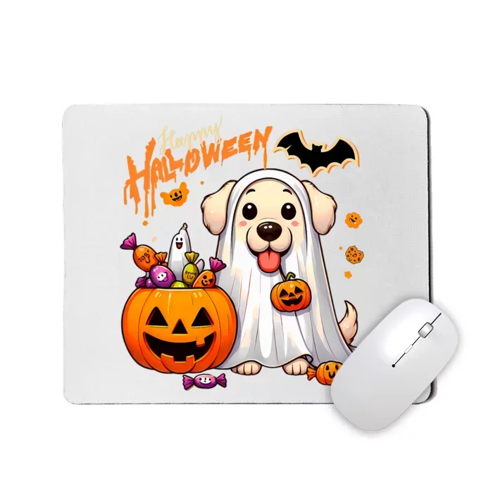 Cute Dog Happy Halloween Mousepad