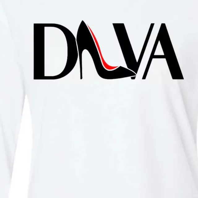 Cool Diva Heels Womens Cotton Relaxed Long Sleeve T-Shirt