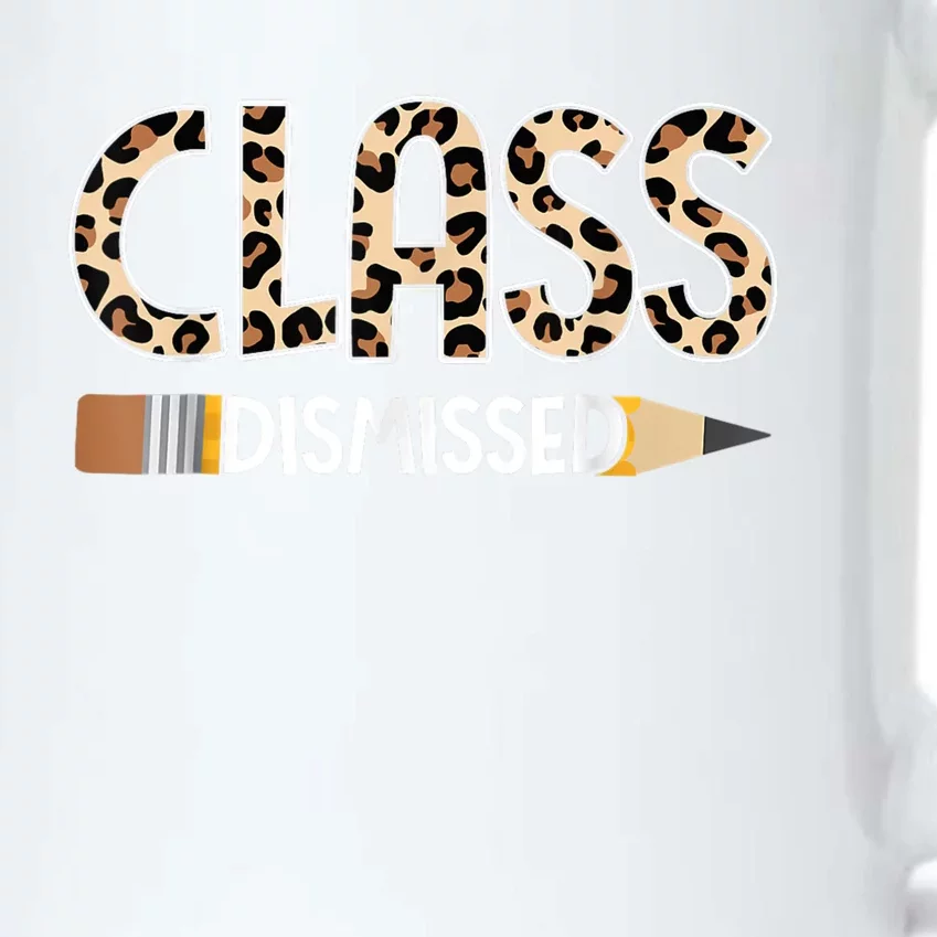 Class Dismissed Happy Last Day Of School Leopard Graduation Black Color Changing Mug