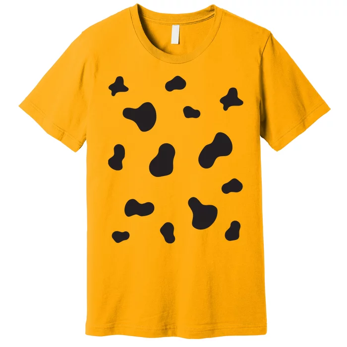 Cute Dalmatian Halloween Costume Dog Black Spots Pattern Premium T-Shirt