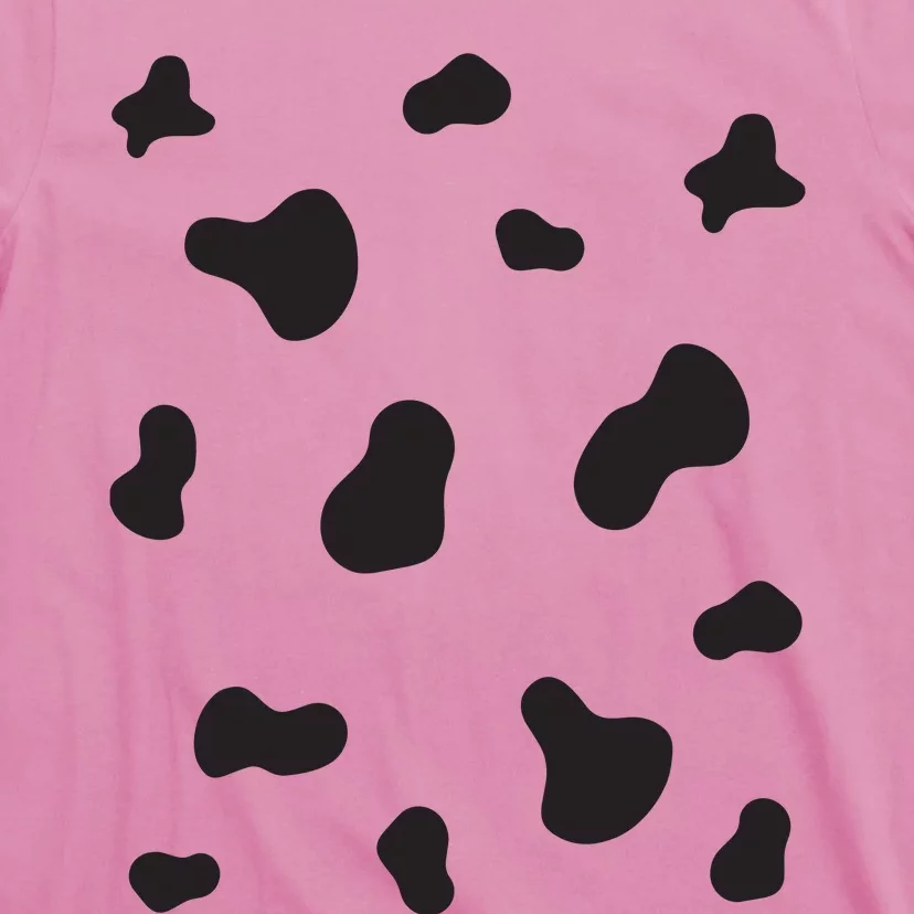 Cute Dalmatian Halloween Costume Dog Black Spots Pattern T-Shirt