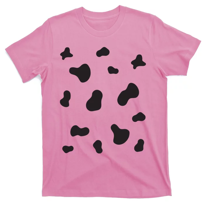 Cute Dalmatian Halloween Costume Dog Black Spots Pattern T-Shirt