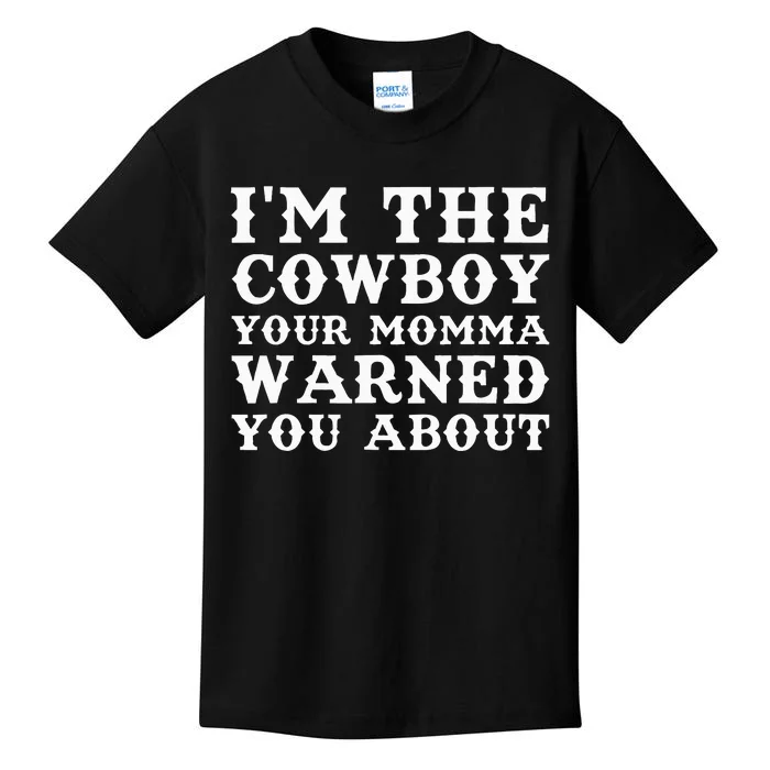 Cowboy Dad Husband Or Boyfriend Kids T-Shirt