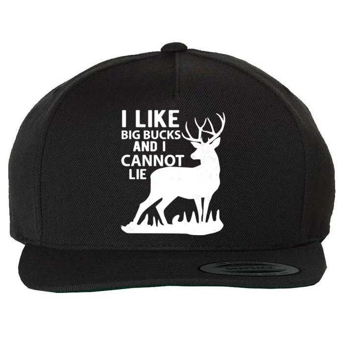 Cool Deer Hunting Design: I Like Big Bucks And I Cannot Lie Meaningful Gift Wool Snapback Cap