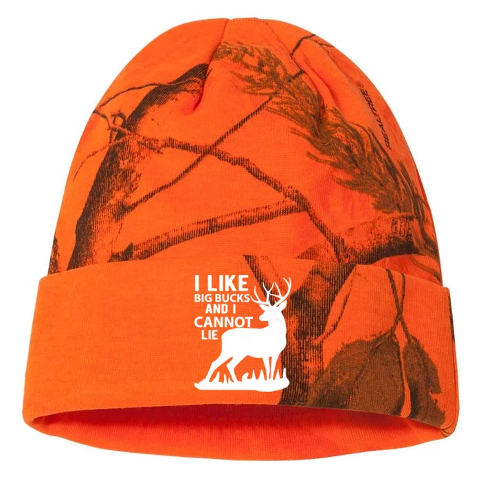 Cool Deer Hunting Design: I Like Big Bucks And I Cannot Lie Meaningful Gift Kati - 12in Camo Beanie