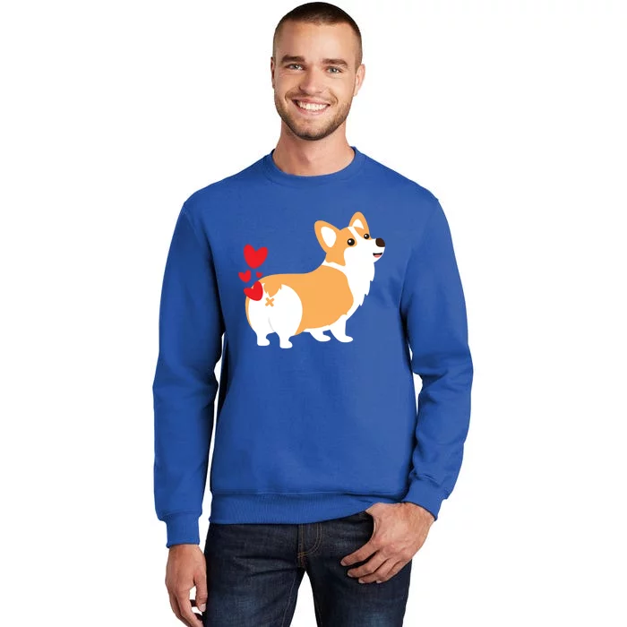 Corgi Dog Hearts Funny Cute Valentines Day Gift Meaningful Gift Sweatshirt