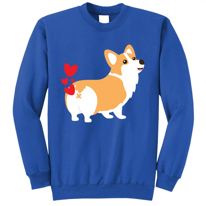 Corgi Dog Hearts Funny Cute Valentines Day Gift Meaningful Gift Sweatshirt