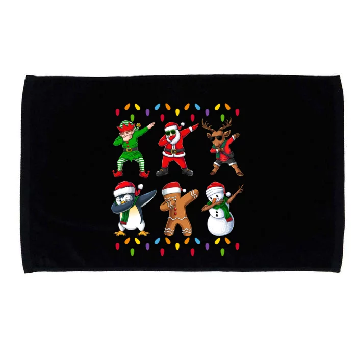 Christmas Dab Holiday Festive Microfiber Hand Towel