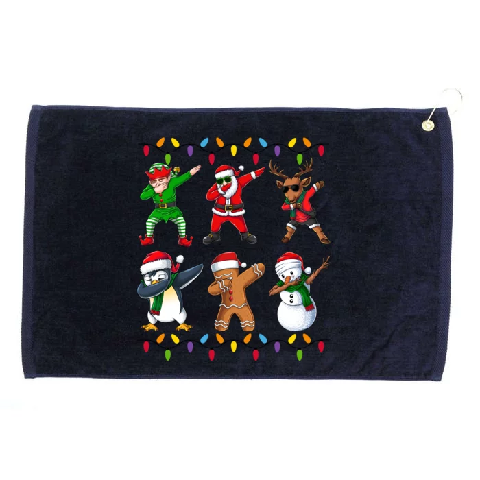 Christmas Dab Holiday Festive Grommeted Golf Towel