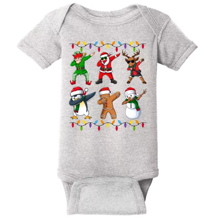 Christmas Dab Holiday Festive Baby Bodysuit