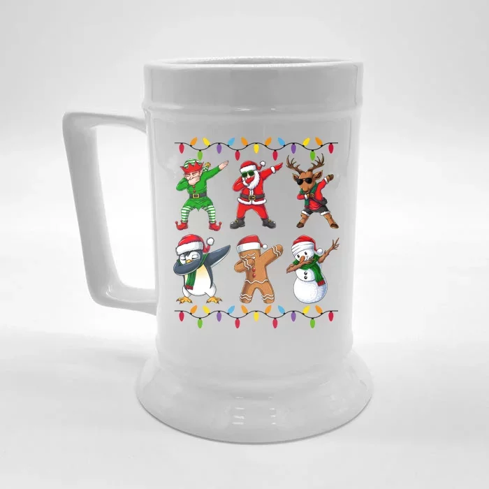 Christmas Dab Holiday Festive Front & Back Beer Stein