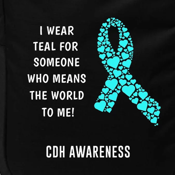 Congenital Diaphragmatic Hernia Awareness Ribbon CDH Warrior Impact Tech Backpack