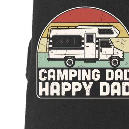 Camping Dad Happy Dad Retro Best Dad Doggie 3-End Fleece Hoodie