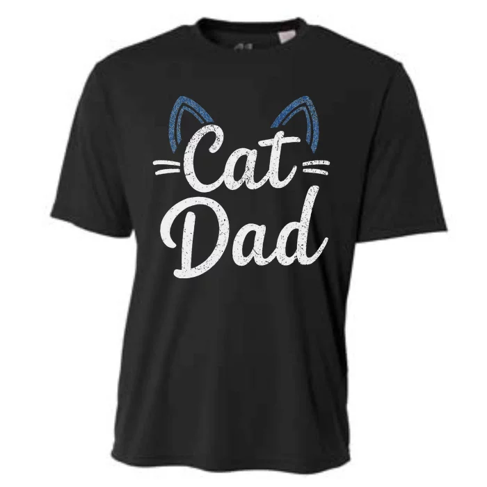 Cat Dad Happy FatherS Day Matching Family Set Cooling Performance Crew T-Shirt