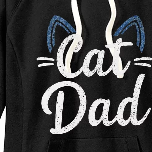 Cat Dad Happy FatherS Day Matching Family Set Women's Fleece Hoodie