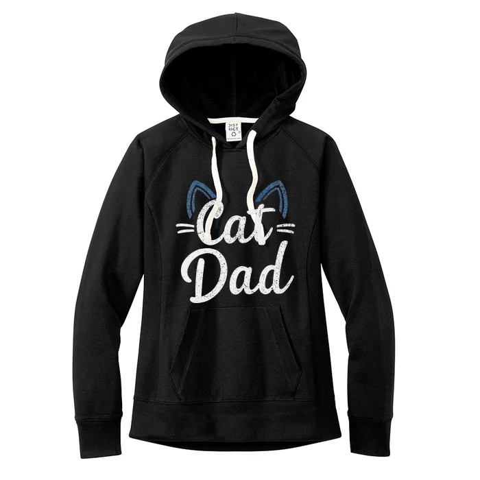 Cat Dad Happy FatherS Day Matching Family Set Women's Fleece Hoodie