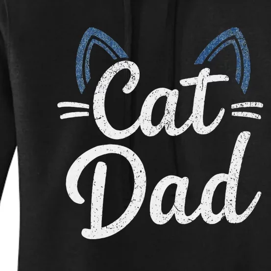 Cat Dad Happy FatherS Day Matching Family Set Women's Pullover Hoodie