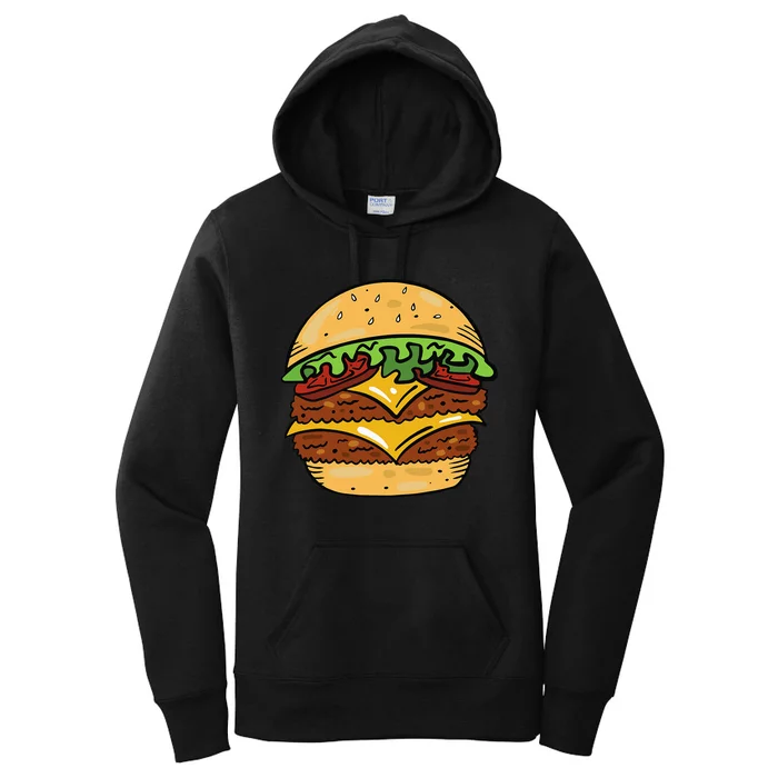 Cheeseburger DIY Halloween Costume Fun and Fast Food Inspired Women's Pullover Hoodie