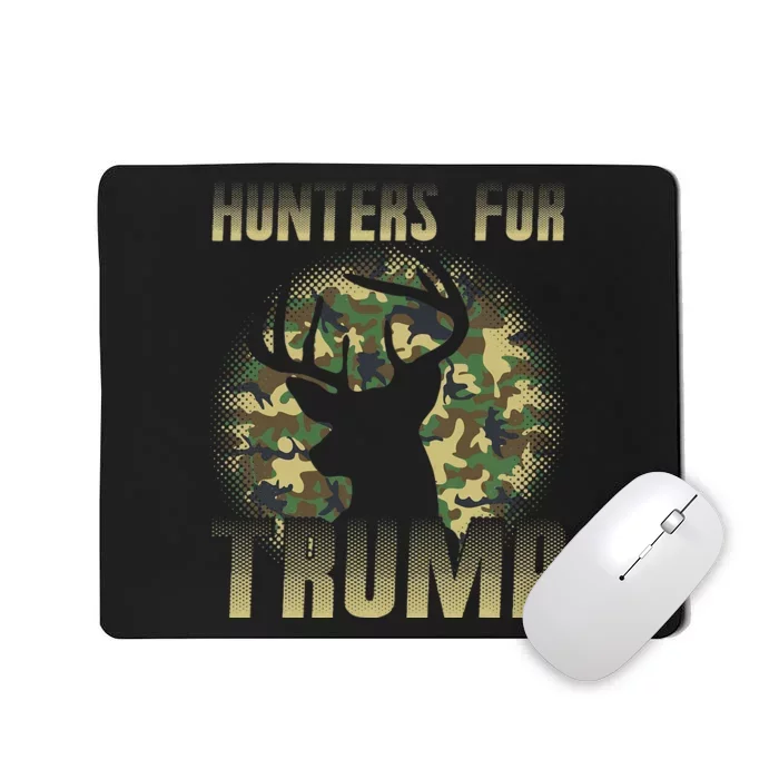 Camo Deer Hunters For Trump Hunt Bow Arrow Republican Mousepad