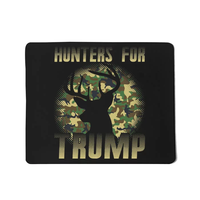 Camo Deer Hunters For Trump Hunt Bow Arrow Republican Mousepad