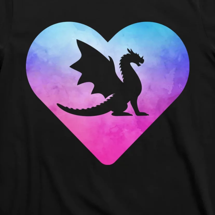 Cute Dragon Heart Love T-Shirt