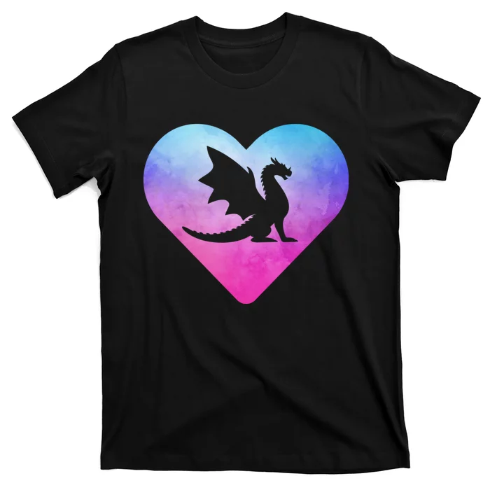 Cute Dragon Heart Love T-Shirt